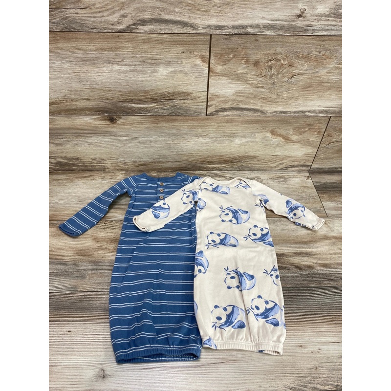 Carter’s 2pk Gowns Cream/Blue sz Newborn