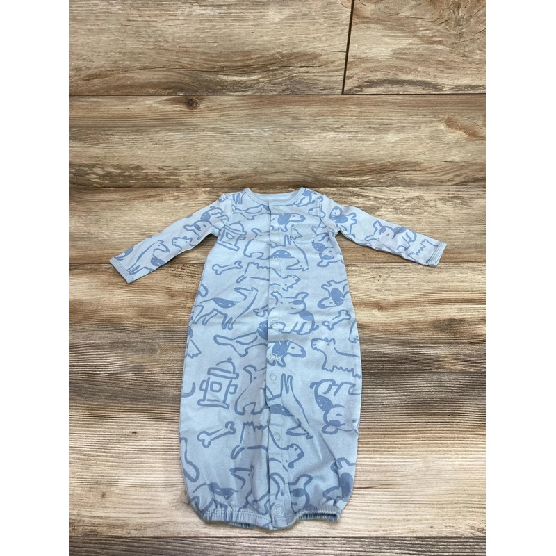 Carter’s Animal Print Convertible Gown Blue sz 9m