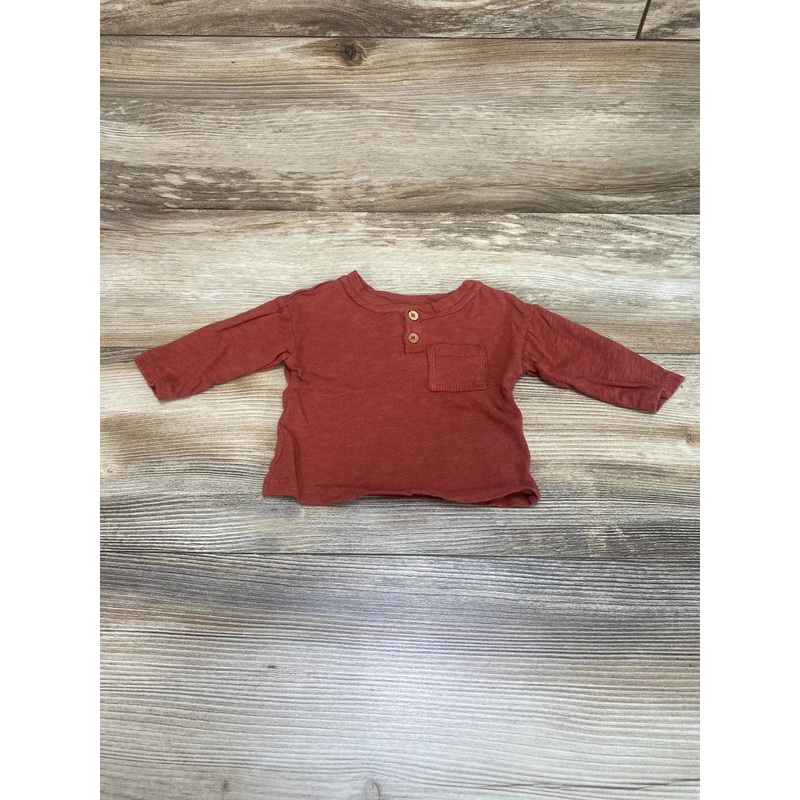 Grayson Collective Henley Shirt Red sz Newborn
