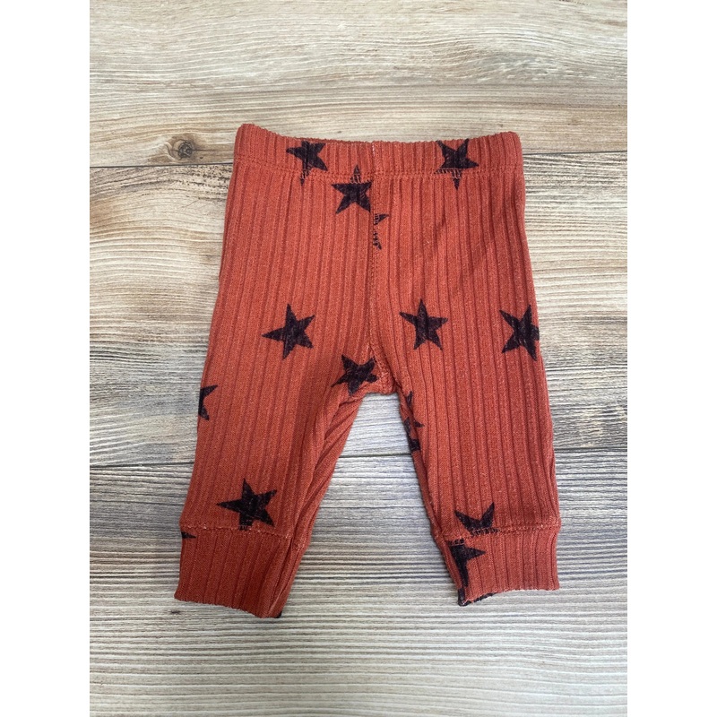 Grayson Collective Ribbed Star Print Pants Red sz Newborn