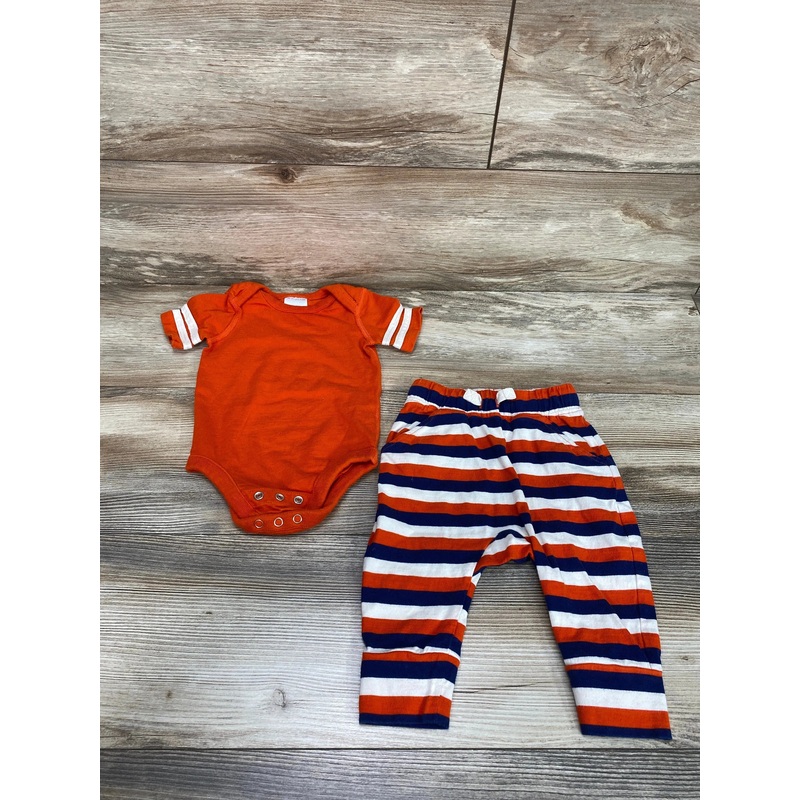 Hanna Andersson Orange Bodysuit & Pant Set sz 6-12m
