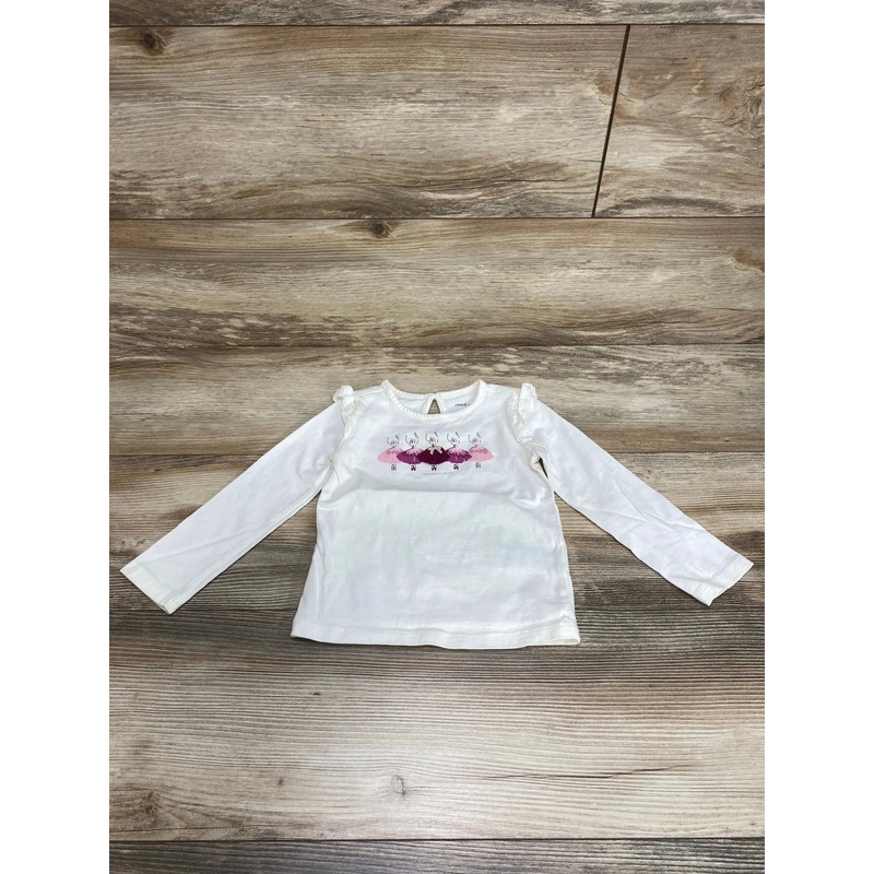 Janie and Jack Ballerina Tee Ivory sz 2T