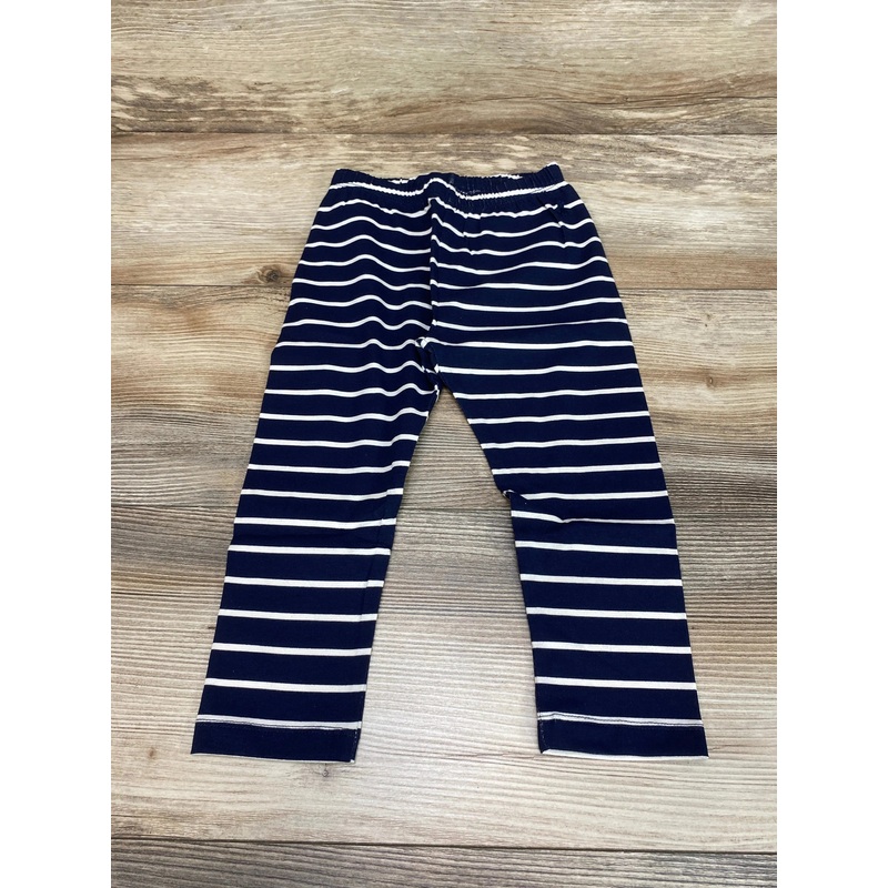 NEW Baby Gap Striped Navy Leggings sz 18-24m