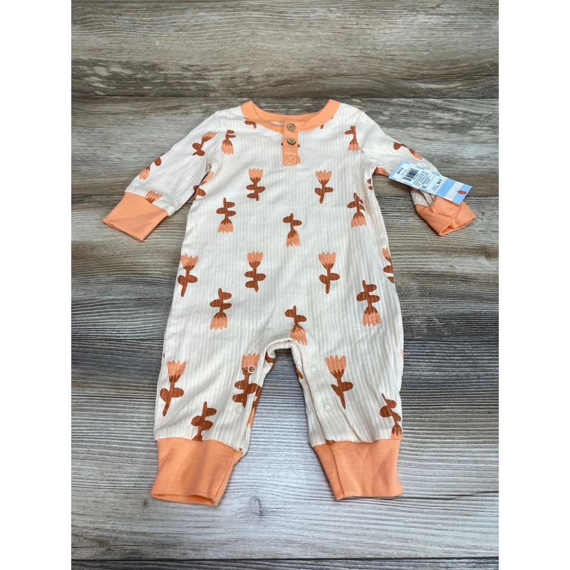 NEW Cat & Jacket Henley Tulip Cream Coverall sz 0-3m