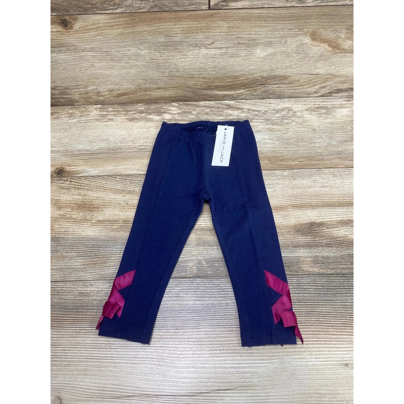 NEW Janie & Jack Ballet Leggings Navy sz 12-18m
