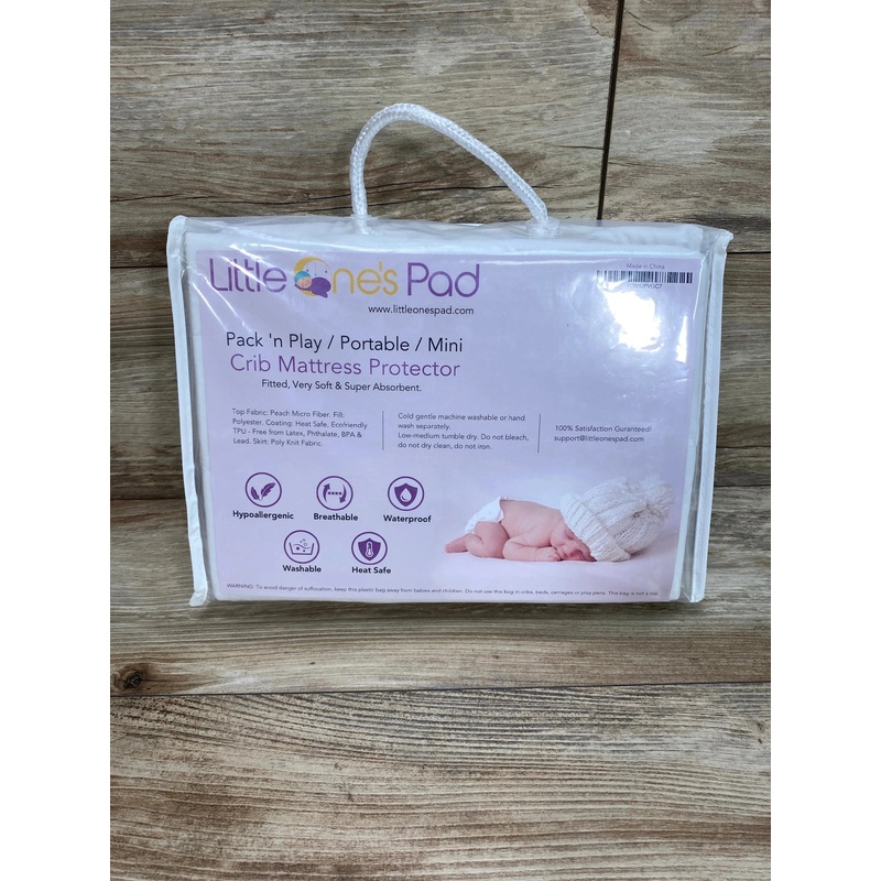 NEW Little One’s Pad Pack ‘N Play Crib Mattress Cover White