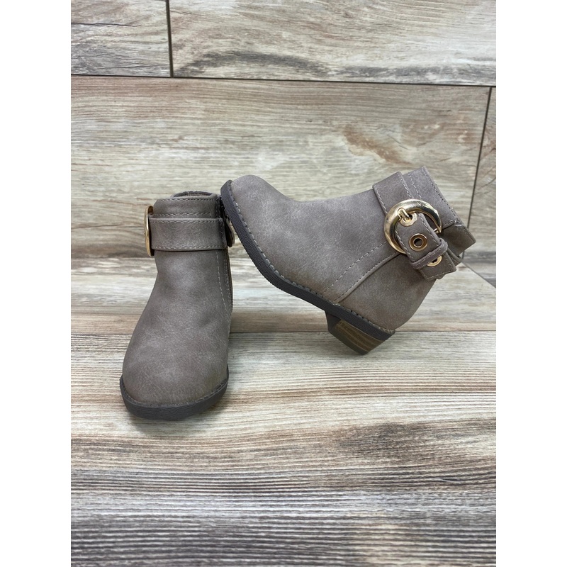NEW Ositos Buckle Boots Taupe Sz 4c