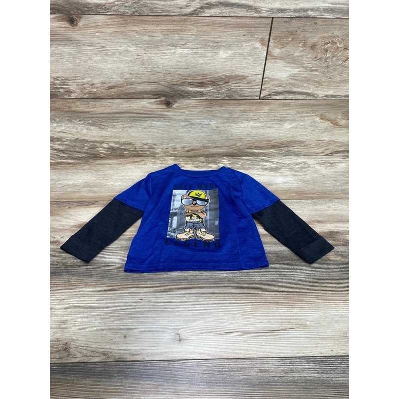 Pro Athlete Bear Shirt Blue sz 24m