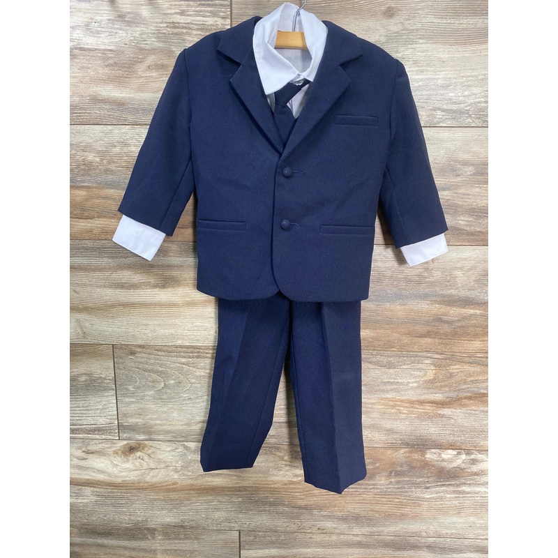 Rafael 5pc Suit Set Navy/White sz 3T
