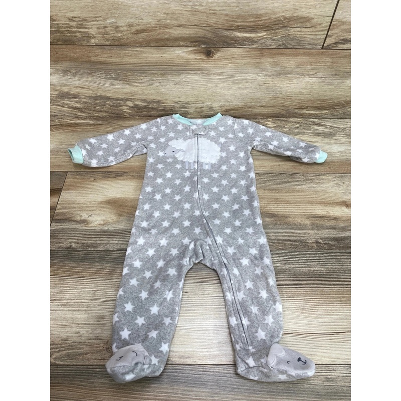 Simple Joys Star Print Blanket Sleeper Grey sz 6-9m