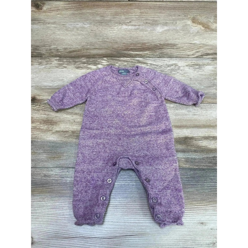 Baby Gap Sweater Coverall Purple sz 0-3m