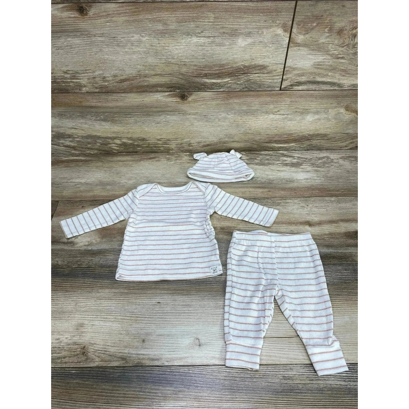 Carter’s 3pc Striped Shirt & Pants Set White sz 3m