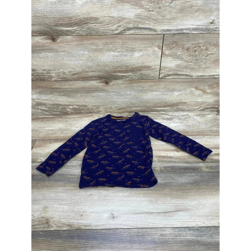 Craft + Flow Dino Shirt Blue sz 4T