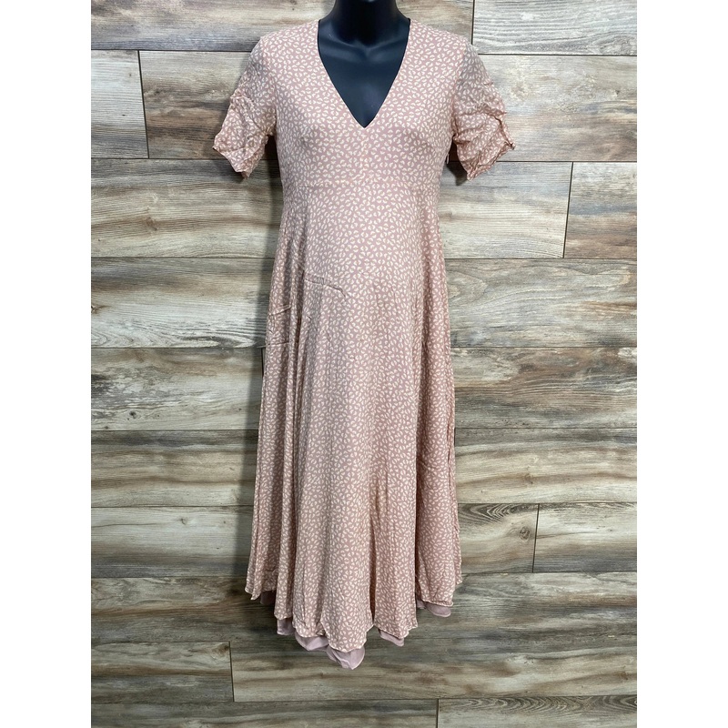 Hatch V-Neck Floral Dress Pink sz XS/0