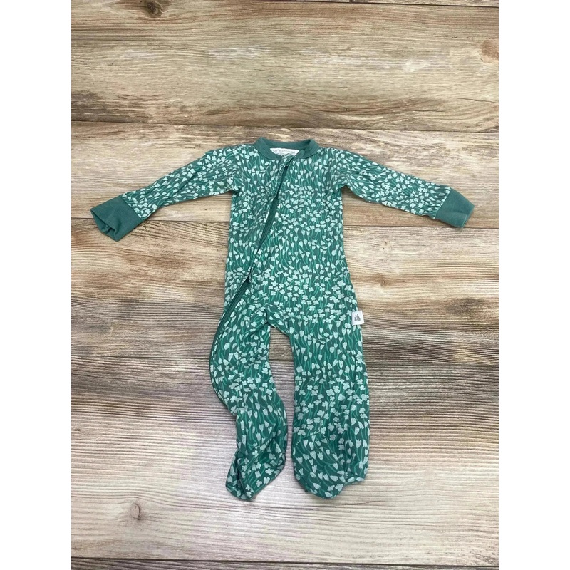 Mother’s Promise Floral Sleeper Green sz 3-6m