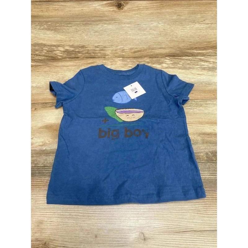 NEW Aloha Made Fish & Poi Tee Blue sz 4T