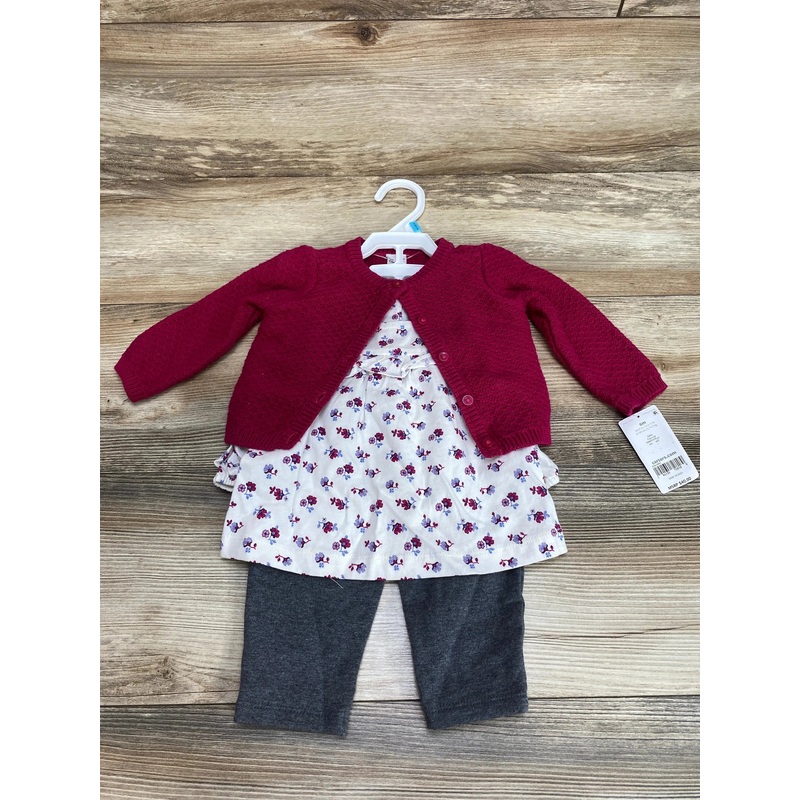 NEW Carter’s 3pc Cardigan Set Pink sz 6m