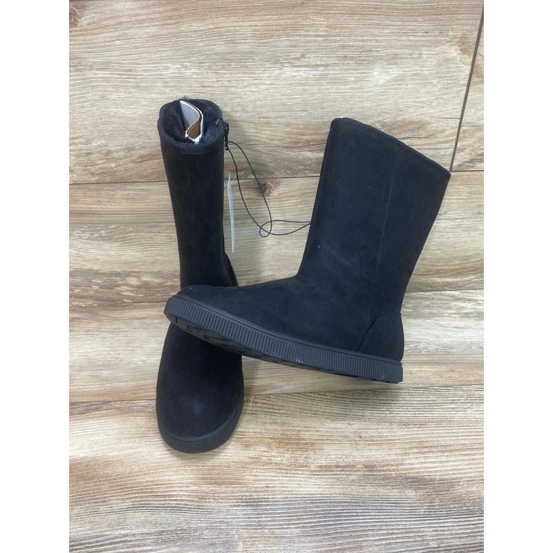 NEW Cat & Jack Natalia Tall Shearling Style Boots Black Sz 5Y