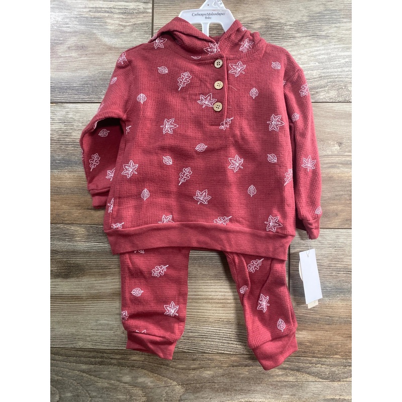 NEW Catherine Malandrino 2pc Brick Waffle Knit Set sz 6-9m