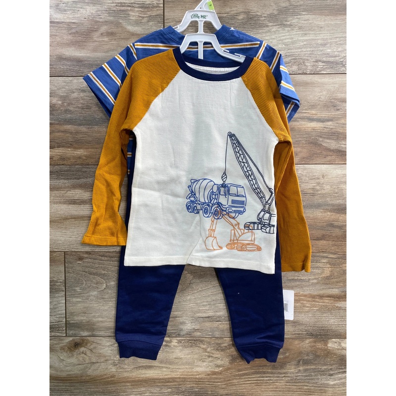 NEW Little Me Little Boy’s 3pc Construction Tee & Joggers Set sz 4T