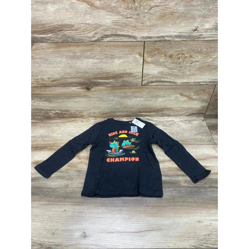 NEW Old Navy Hide And Seek Champion Grey Shirt sz 3T Grey 12-18m New