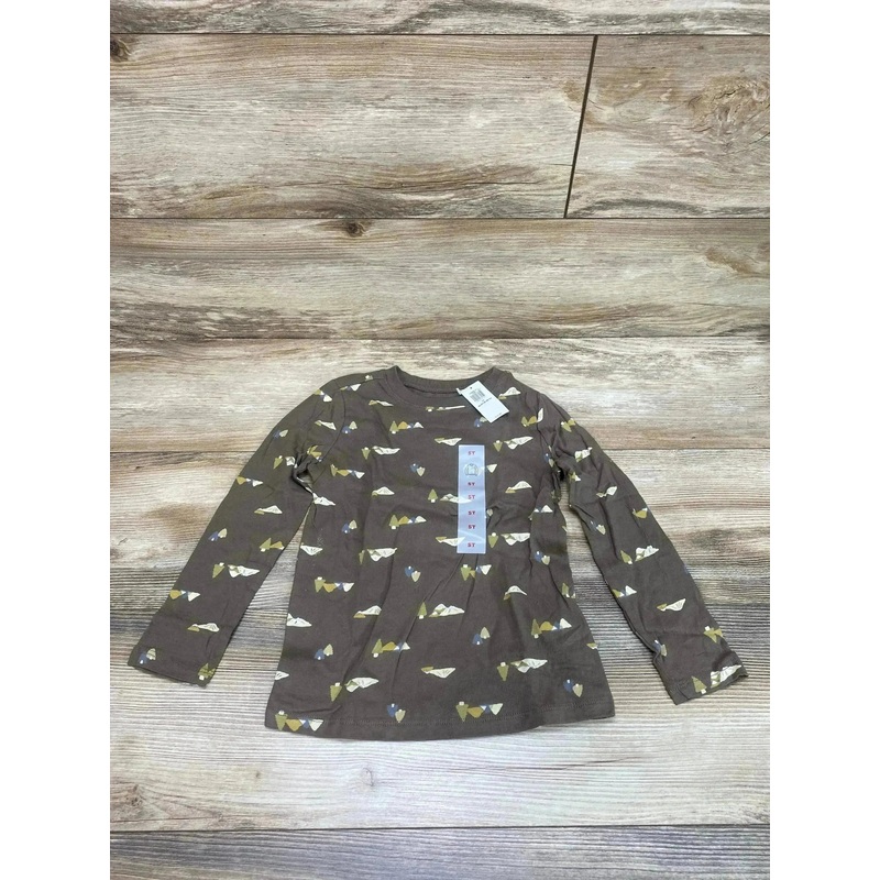 NEW Old Navy Mountain Print Brown Shirt sz 5T