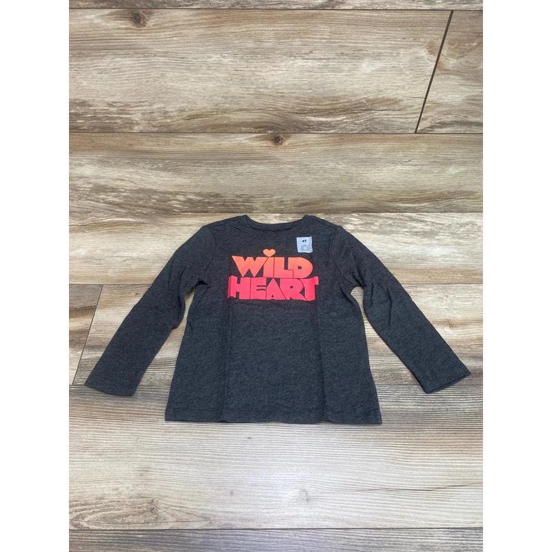 NEW Old Navy Wild Heart Grey Shirt sz 4T