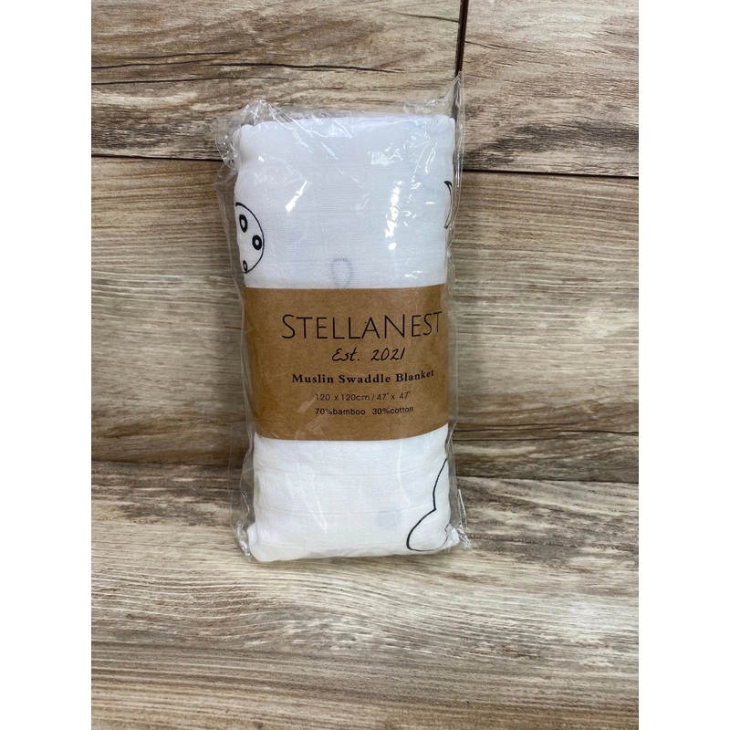 NEW Stellanest Muslin Swaddle Blanket 47″x47″