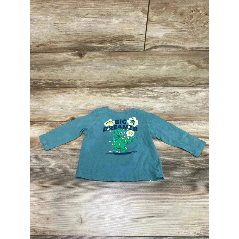 Old Navy Big Dreamer Dino Shirt Green sz 12-18m