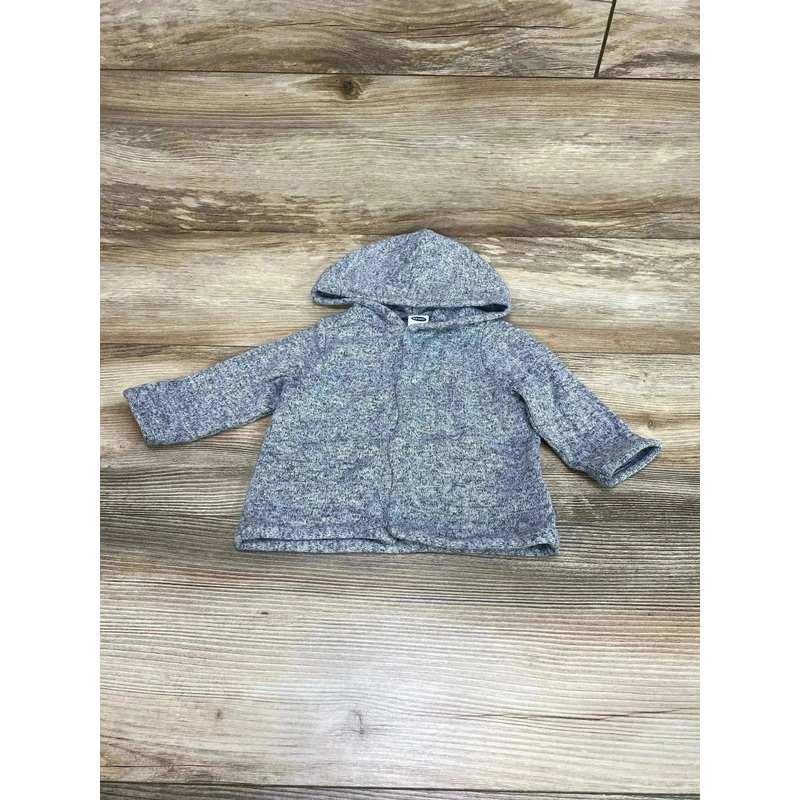 Old Navy Snap Front Sweater Hoodie Grey sz 3-6m