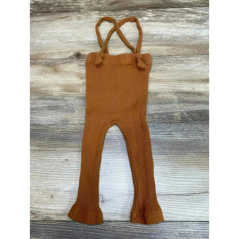 Ribbed Suspender Pants Brown sz 12-18m
