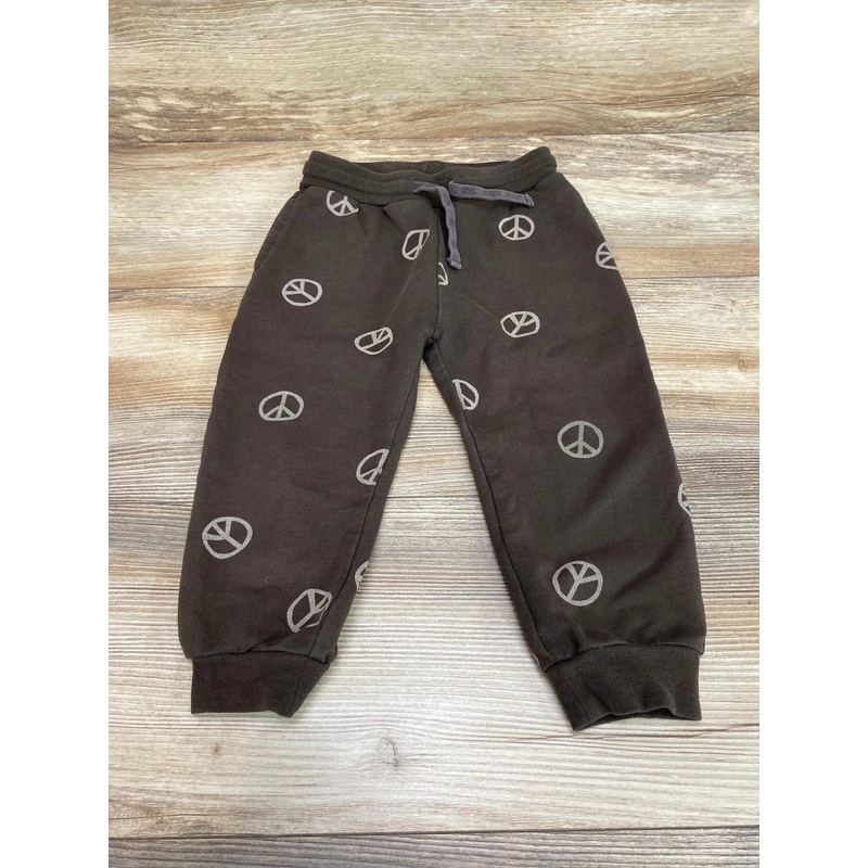 Rylee + Cru Brown Peace Jogger Sweatpants sz 18-24m