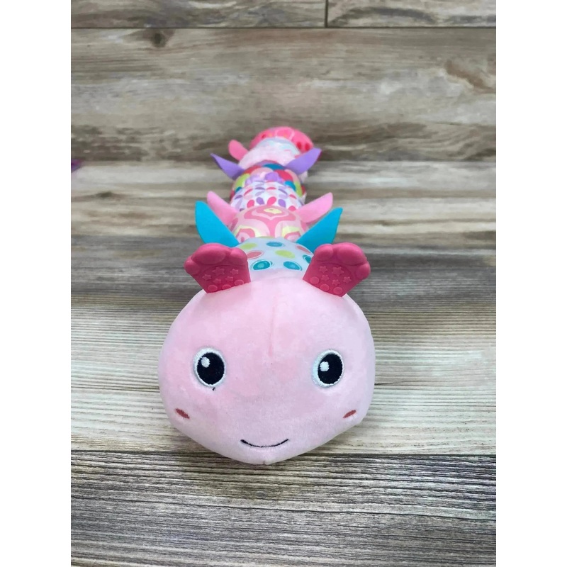 Sumobaby Musical Caterpillar Multi-Sensory Crinkle, Rattle and Textures Pink