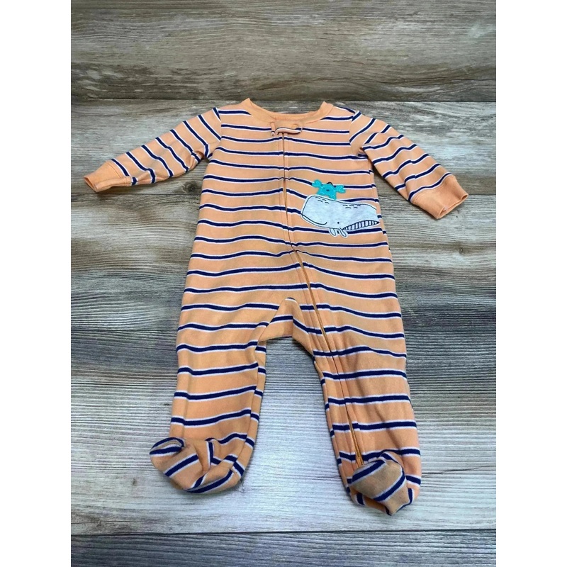 Carter’s Striped Sleeper Orange sz 6m