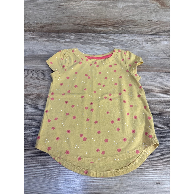 Cat & Jack Floral Shirt Yellow sz 3T Yellow 3T