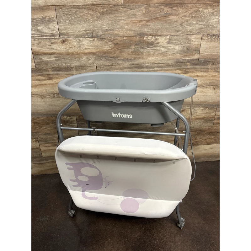 INFANS 2 in 1 Baby Changing Table with Bath Tub
