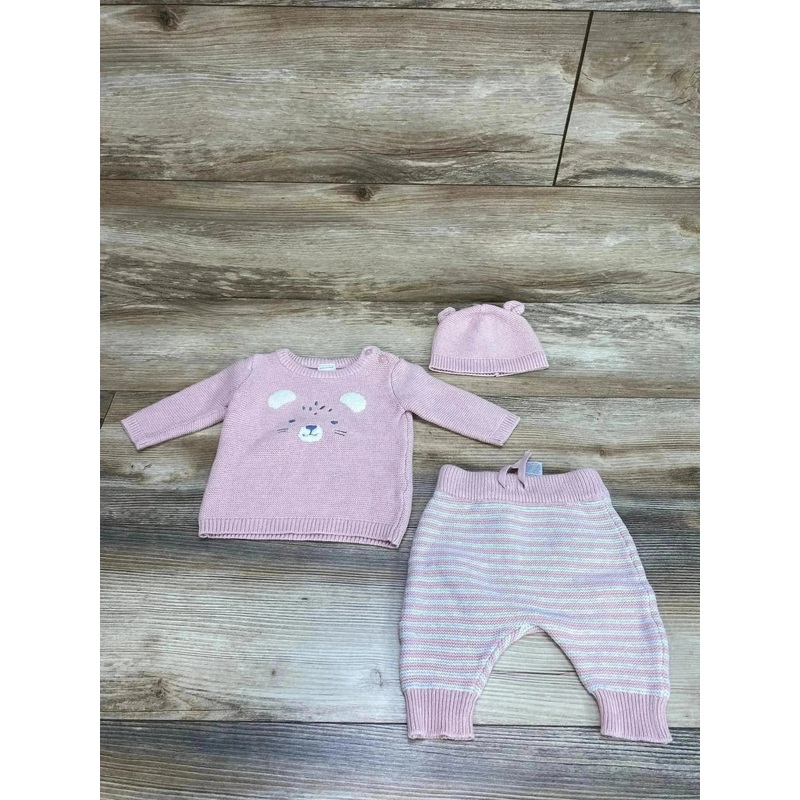 Just One You 3pc Sweater Set Pink sz 3m
