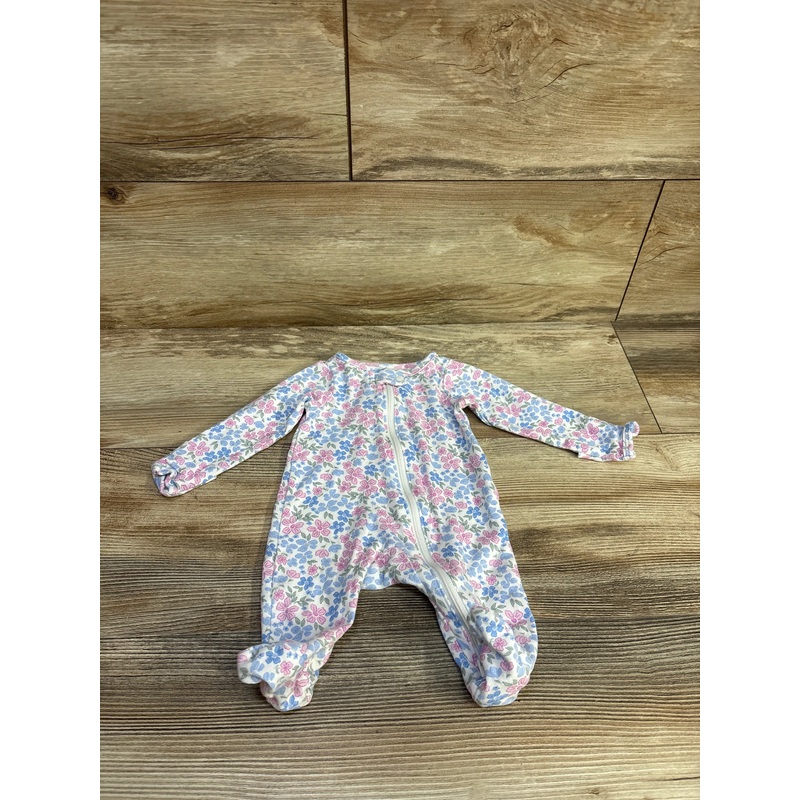 Just One You Floral Sleeper White sz Newborn White Newborn