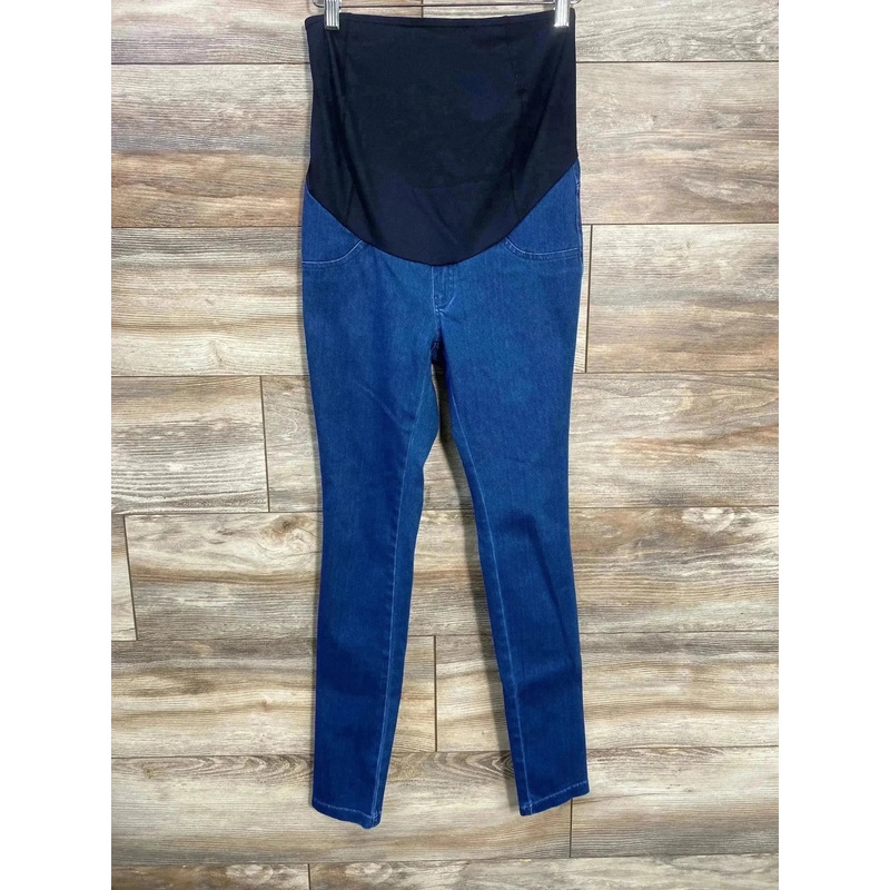 Kimi + Kai Maternity Full Panel Jeggings Blue sz Small