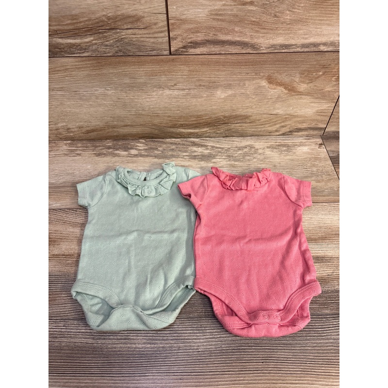 Laughing Llama 2pk Bodysuits Pink sz 3m Pink 3m