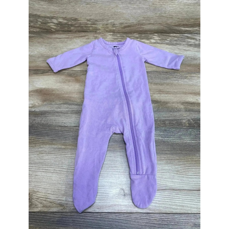 Monica + Andy Footie Purple sz Newborn