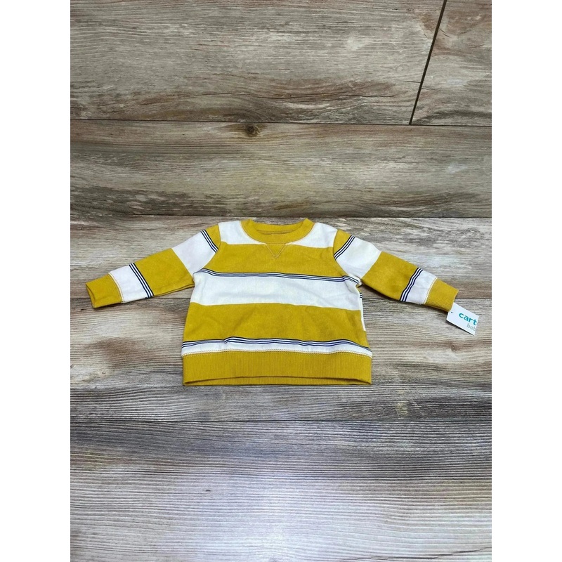 NEW Carter’s Striped Sweatshirt Yellow sz 6m