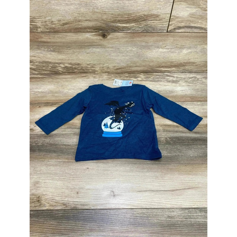 NEW Cat & Jack Dragon Shirt Blue sz 12m
