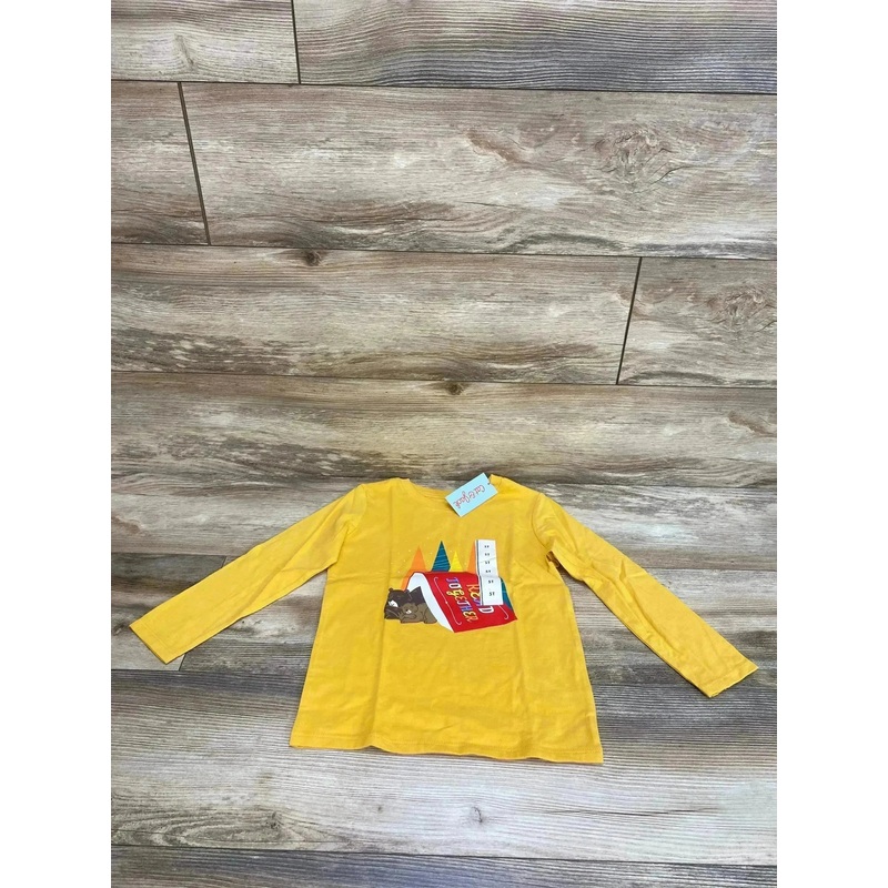 NEW Cat & Jack Read Together Shirt Yellow sz 5T