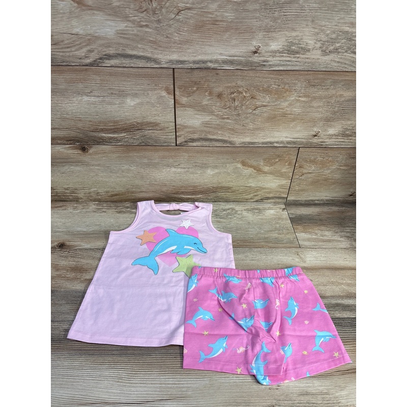 NEW Children’s Place 2pc Dolphin Tank Top & Shorts Set Pink sz 5T Pink 5T