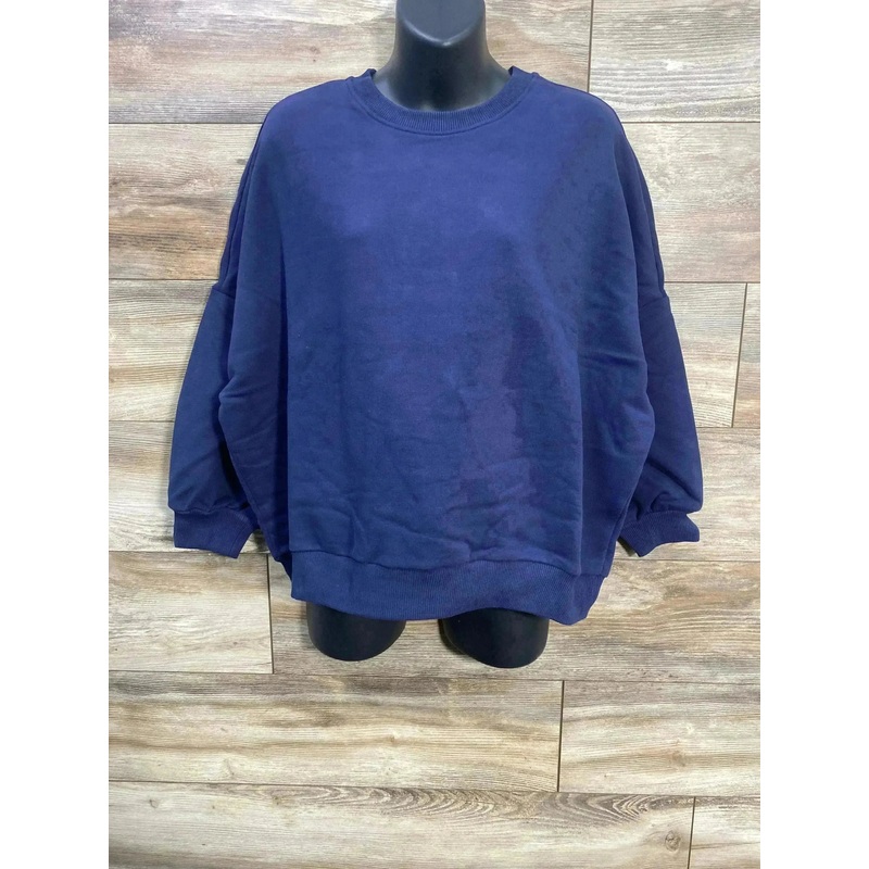 NEW Gap Maternity Crewneck Navy Sweatshirt sz Large
