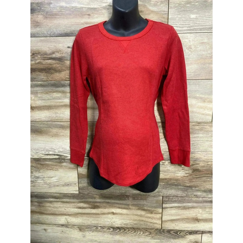 NEW Gap Maternity Waffle-Knit Red T-Shirt sz Medium