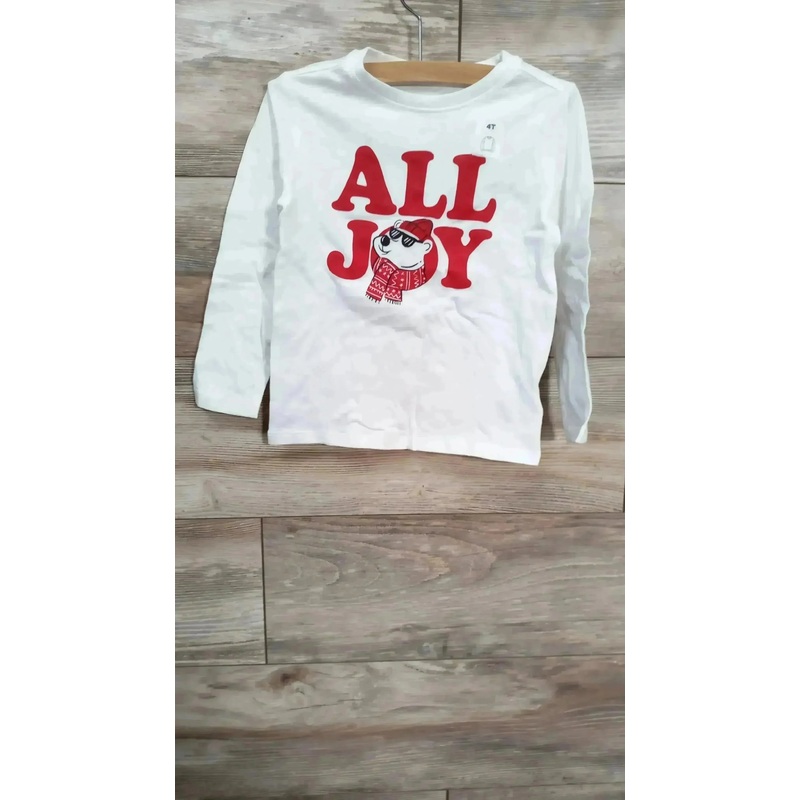 NEW Old Navy All Joy Shirt White sz 4T