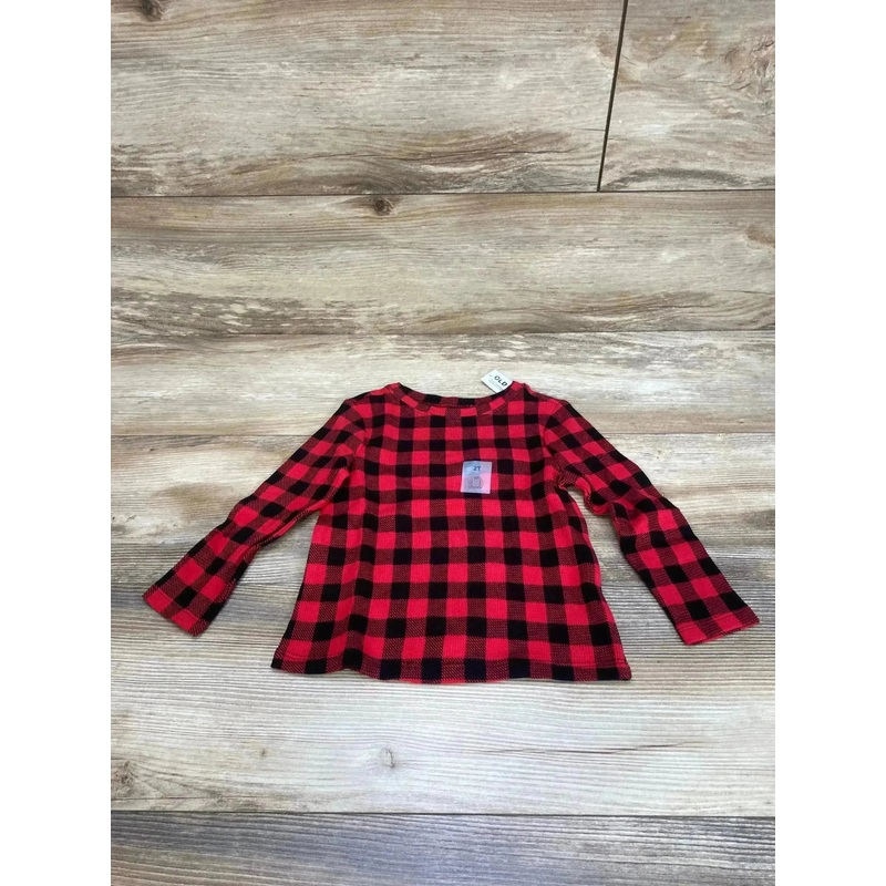 NEW Old Navy Black/Red Buffalo Check Shirt sz 2T