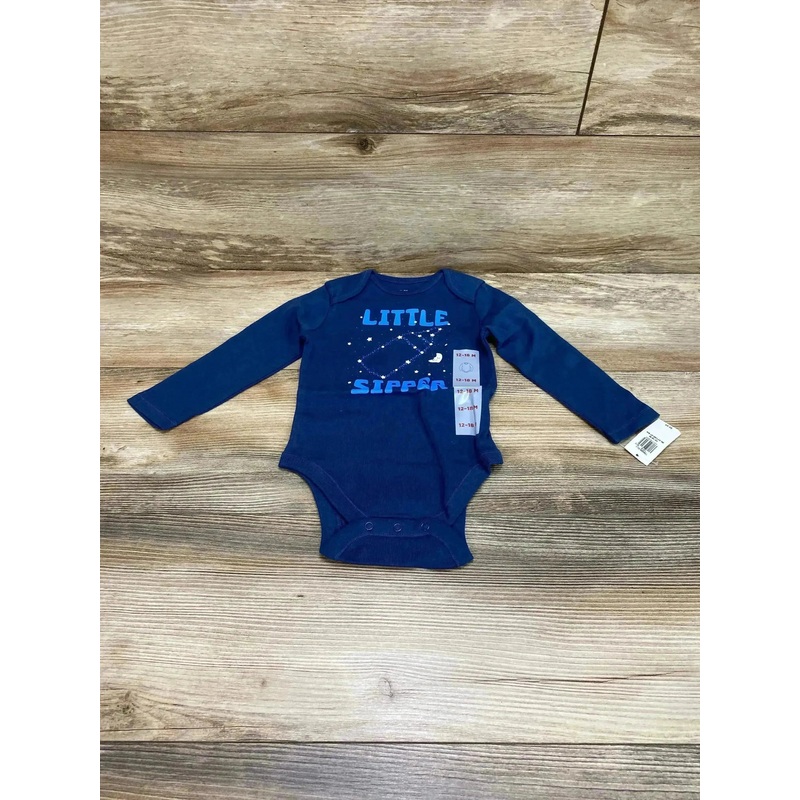 NEW Old Navy Blue Little Sipper Bodysuit sz 12-18m